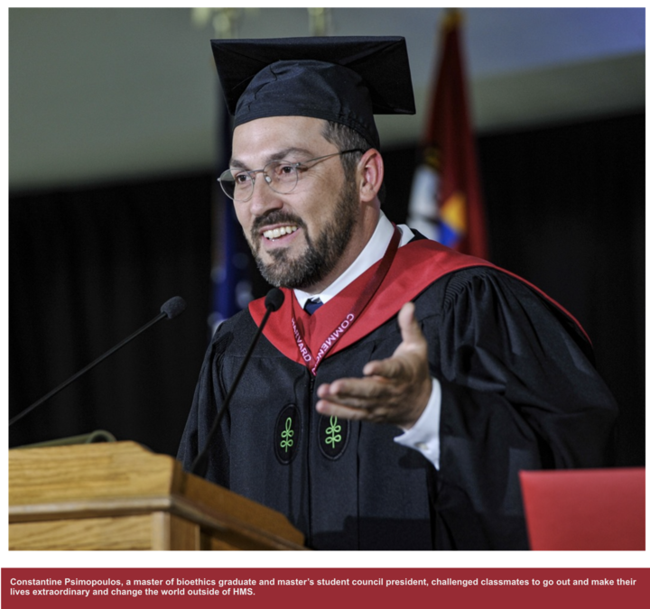 Harvard Medical School Graduation - Valedictorian Kosti